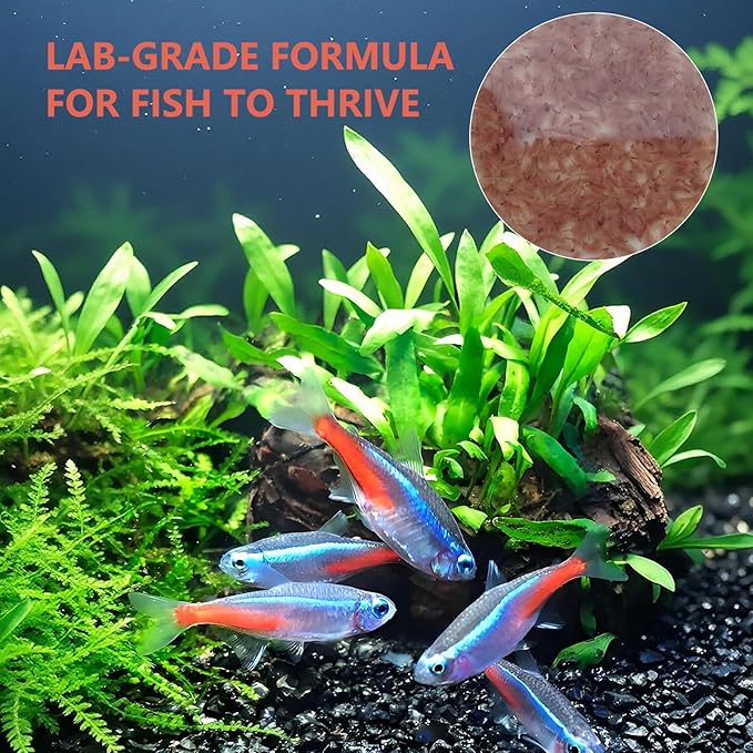 Liquid Brine Shrimp Fish Food – Enriched Aquarium Feed for All Life Stages, Fry Development & Vibrant Fish Colors