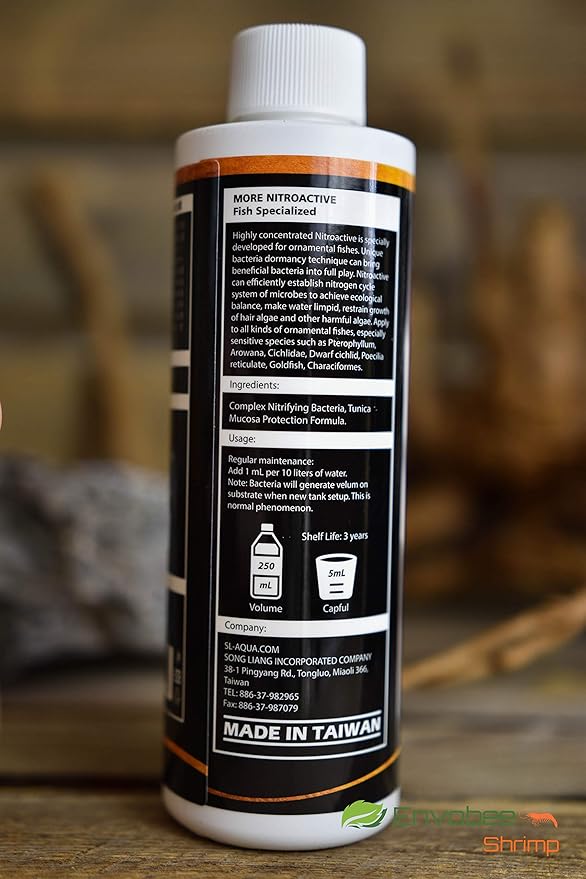 SL-Aqua Black More Nitroactive Nitrifying Bacteria for Freshwater Aquarium Fish (250mL)