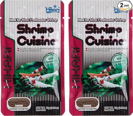 Hikari Tropical Shrimp Cuisine Fish Food, 0.35 oz (10g) | Pack of 2