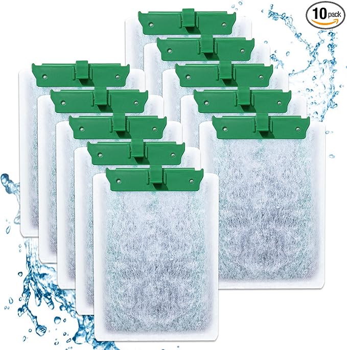 10PCS Medium Filter Cartridges Compatible with Tetra Whisper Bio-Bag Filter Cartridges Medium for Aquariums 10i IQ10 PF10, Fish Tank Filter Cartridges Power Filter Replacement for Tetra Filter