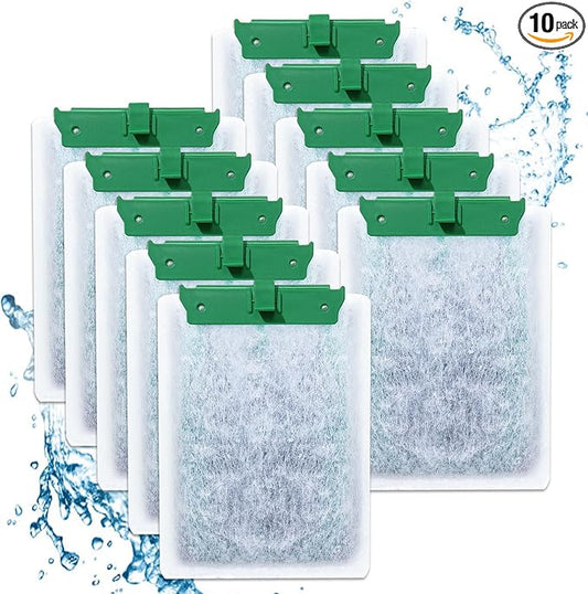10PCS Medium Filter Cartridges Compatible with Tetra Whisper Bio-Bag Filter Cartridges Medium for Aquariums 10i IQ10 PF10, Fish Tank Filter Cartridges Power Filter Replacement for Tetra Filter