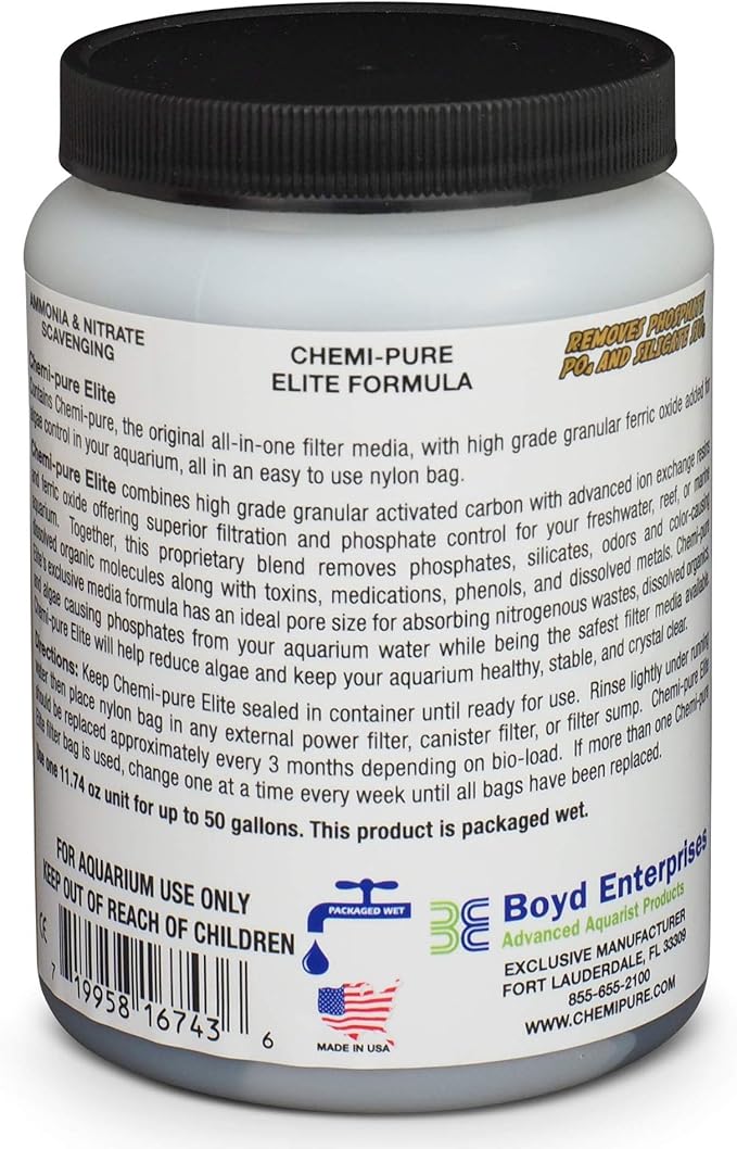 Boyd Enterprises ABE16743 Chemipure Elite for Aquarium, 11.74-Ounce (Pack of 2)