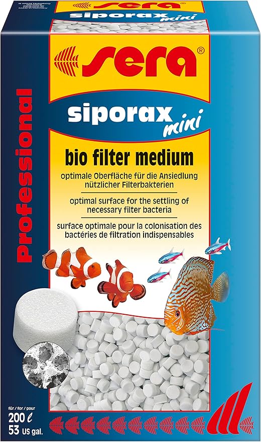 sera Siporax Mini Professional 270 G, 9.5 oz. Aquarium Filter Accessories (8476)