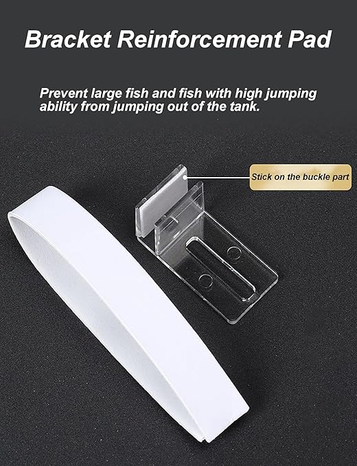 Aquarium Lid Clips 6/10 Pcs Fish Tank Lid Acrylic Holders – Secure Bracket Support for Rimless Aquarium Glass(20mm,6pcs)