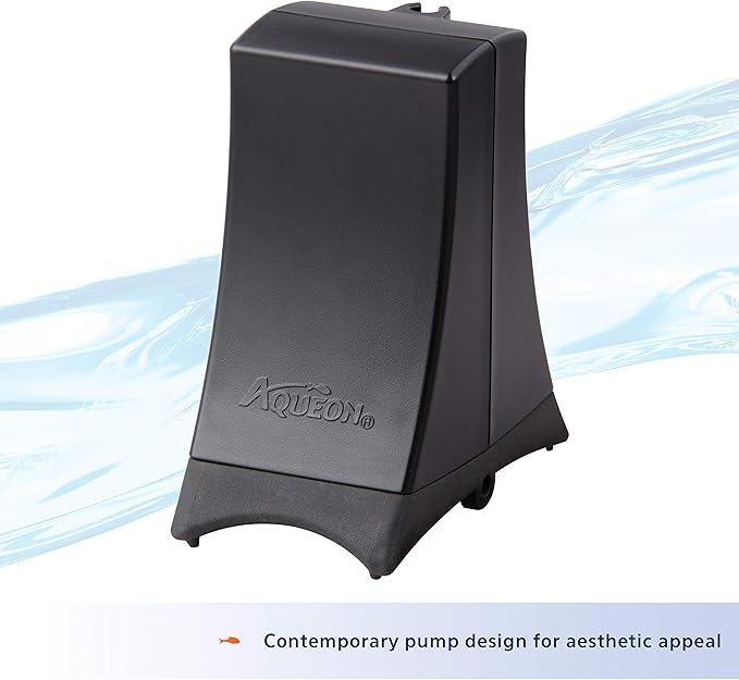 Aqueon QuietFlow Aquarium Air Pump 10, For 2-10 Gallon Tanks, Black