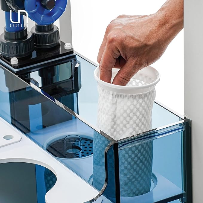 Ultum Nature Systems Filter Sock Replacement - 200 Micron 3D Honeycomb Mesh Aquarium Sump Socks for Reef/Marine/Saltwater/Freshwater Fish Tanks, Aquatic Water Filtration - Honeycomb, 4x12 (4 Pc)