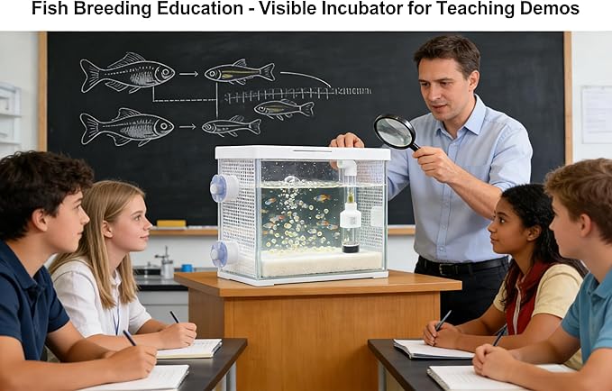 Aquarium Egg Incubator Tumbler - 50mm Fish Hatchery for Cichlids and Mouth-Brooding Species