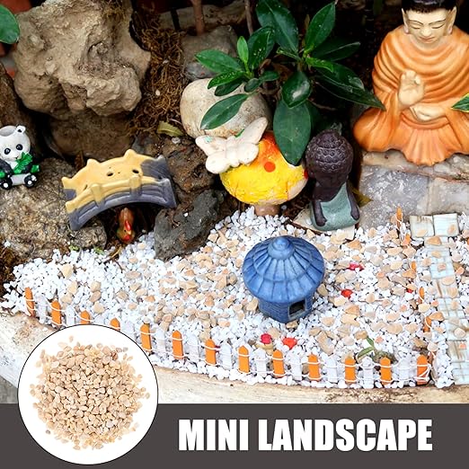 ORFOFE 1bag Natural Stone Decoration for Fish Tanks and Miniature Landscapes Gravel Bag of Versatile Decorative Rocks for Aquariums Terrariums and Sand Table Scenery