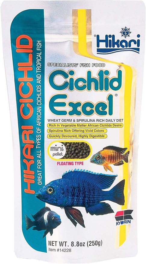Hikari 8.8-Ounce Cichlid Excel Floating Pellets for Pets, Mini