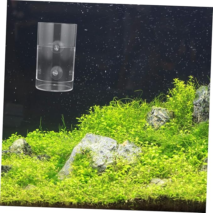 Acrylic Fish Feeder for Aquarium Automatic Feeding Tool Strong Cup Multi-Purpose Shrimp and Fish Feeding Bowl Clear Design for Easy Use