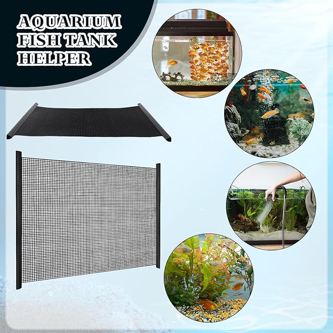 8Pcs Plastic Mesh Canvas Sheets Embroidery Aquarium Fish Tank Divider Plastic Grid Isolation Board Partition Net Pane Separator Filter Bottom Tray,20 Pcs Binding Bars Sliding Bars ,Crochet Projects