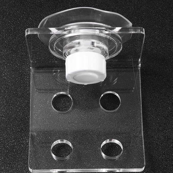 POPETPOP Frag Rack Coral Holder Acrylic Aquarium Fish Tank Glass - Small Reef Frag Rack 4 Hole Cover Clip Support Holder