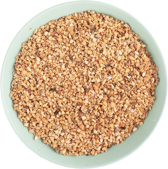 Avalution 2mm-4mm Coarse Sand Stone Plant Decorative Gravel Succulents, Cactus Bonsai Gravel, Terrarium Filling DIY Gardening Indoor & Outdoor Garden Bonsai Decoration-3LB