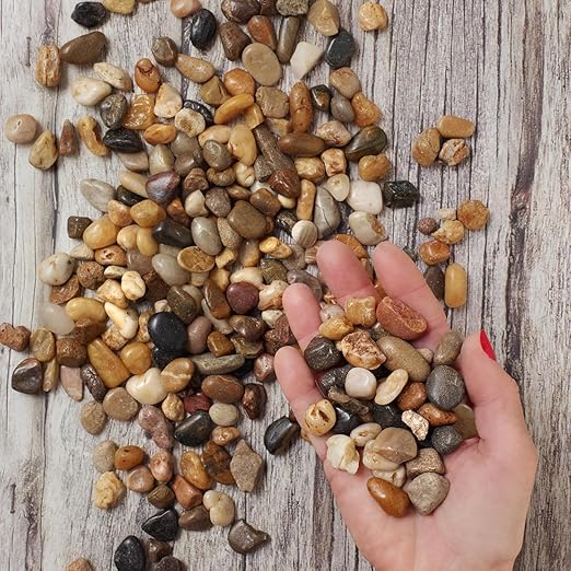 River Rocks Decorative Ornamental Vase Filler 0.5" - 0.75" Natural Aquarium Gravel 30 lbs - Landscaping Pebbles for Indoor Plants, Succulents,Terrarium & Home Decor, DIY & Crafting – Royal Imports