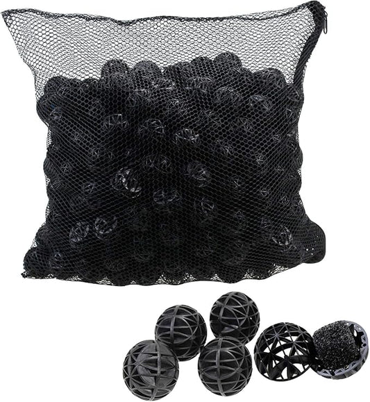 AQUANEAT 1.4" Large Bio Balls for Pond Filter Koi Pond Aquarium Fish Tank Sump Filter Media with Free Media Bag 300pcs