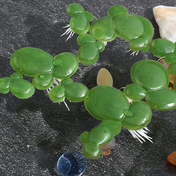 Toddmomy 72pcs Plastic Duckweed Artificial Floating Duckweed Mini Fake Simulation Floating Plants for Aquarium Fish Tank Pond Decor