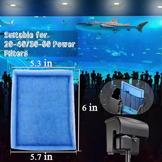 Aquarium Filters for Aqua-Tech 20-40/30-60 Gallon Power Filters for EZ-Change #3 Fish Tank Filters (3 Pcs)