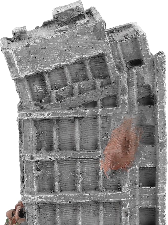 3Pcs Aquarium Ruins Decorations Fish Tank Resin Castle Hideouts for Fish Shrimp Shelter Underwater Landscaping Cave Ornaments Antique City Model Buildings