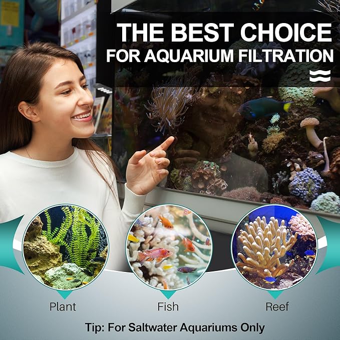 Dreyoo Replacement Fleece Roll Compatible with Reef 500, 92' Long x 4.45" High, High Efficiency Filtration for Reef Aquariums, Easy to Install and Use
