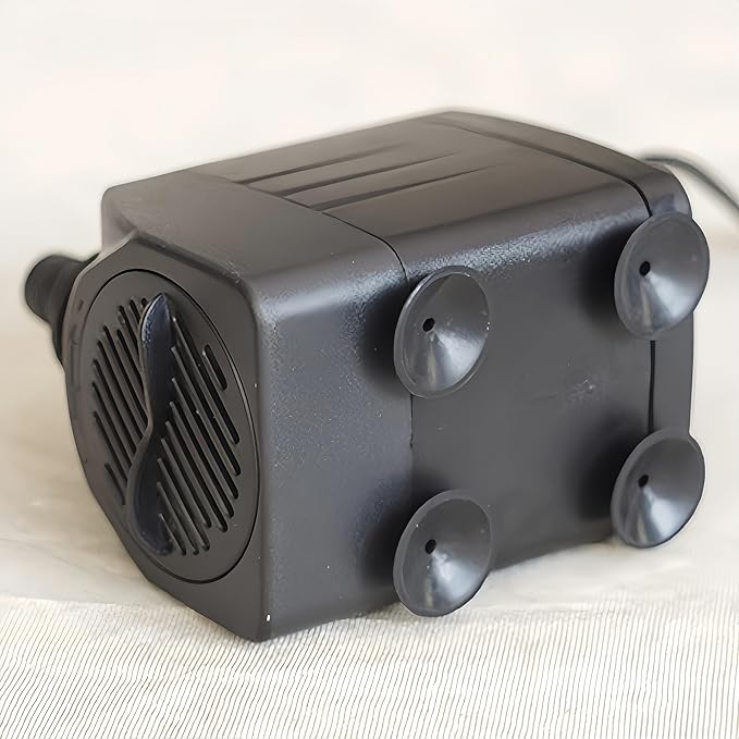 30W Submersible Water Pump, 550 GPH 7.2ft Lift Aquarium Fish Tank Fountain Water Pump, Ultra Quiet Fountain Pool Pond Pump with Suction Cups 3 Nozzles