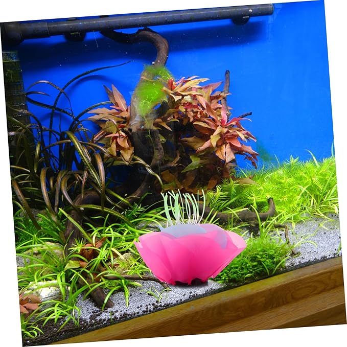 BESPORTBLE Colorful Water Lily Aquarium Decoration Lifelike Floating Plant for Fish Tank Easy to Care for Compact Vibrant Adornment for Aquatic Environments for Fish