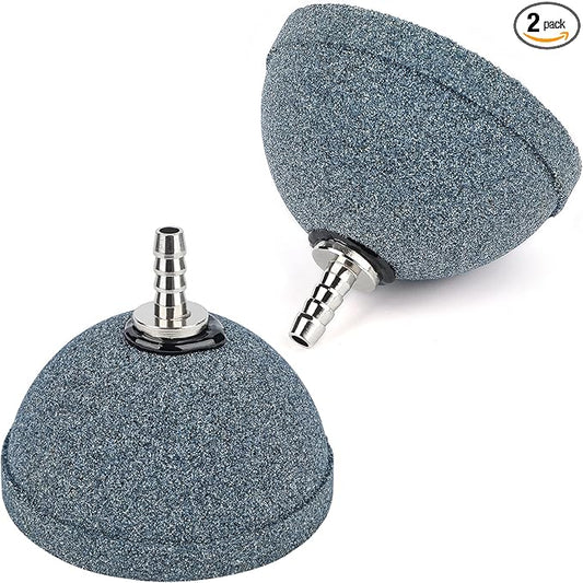 Pawfly Aquarium Air Stone 2 Inch Bread, Fish Tank Air Stone Oxygen Diffuser for Air Pump Fish Tank Bucket Small Pond and DWC Reservoir, 2 Pack
