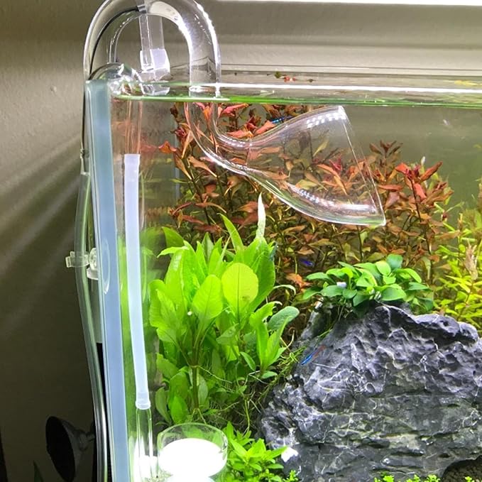 Lily Pipe Glass Outflow Set Aquatic Inflow Pipe Set for Aquarium Planted Tank Filter 17mm for 16/22mm(5/8" ID) Tubing