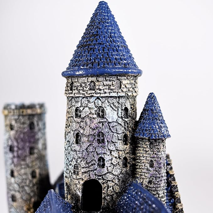 Penn-Plax Age-of-Magic Wizard’s Castle Aquarium Décor – Resin for Freshwater and Saltwater Fish Tanks – Large (RRW8)