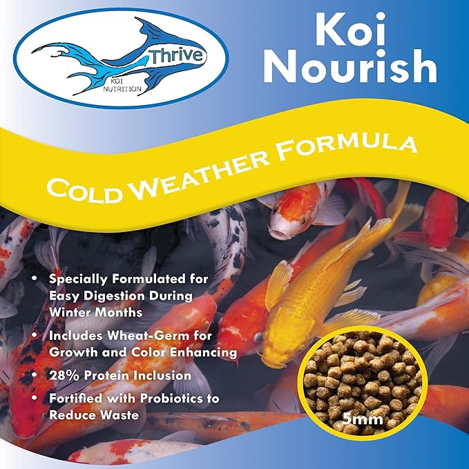 Anjon Manufacturing Thrive Koi Nourish Cold Weather Formula Fish Food 20 Pound Bag - TKN20LB