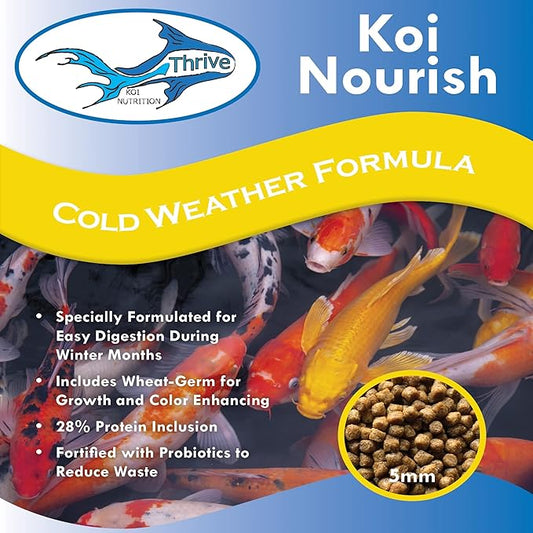 Anjon Manufacturing Thrive Koi Nourish Cold Weather Formula Fish Food 20 Pound Bag - TKN20LB