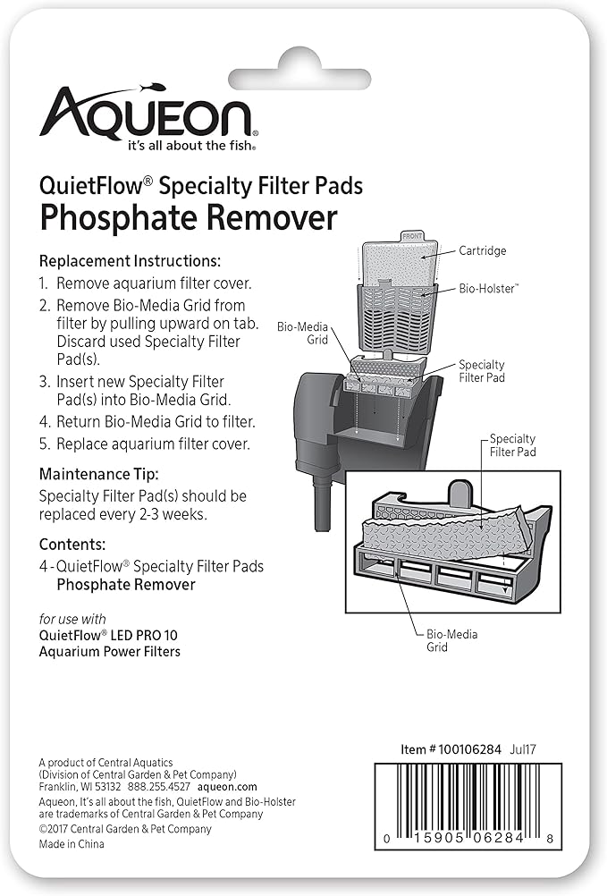 Aqueon Replacement Specialty Filter Pads Phosphate Remover 10