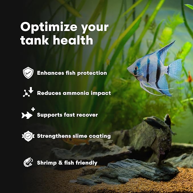 Continuum Aquatics Stress Defense F for Freshwater & Brackish Aquariums – Reduces Ammonia Stress – Boosts Slime Coat – Aids Fish Recovery & Transport, 500 ml