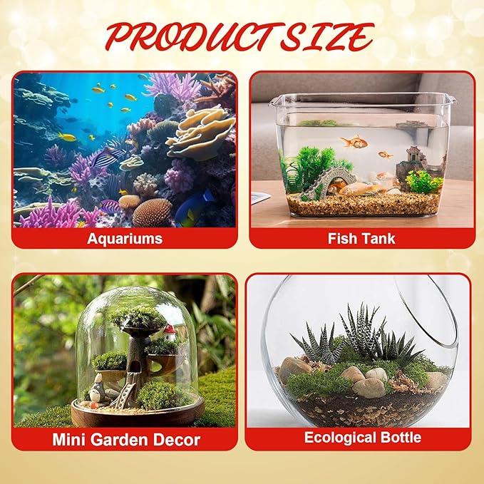 Christmas Fish Tank Decorations, Aquarium Christmas Tree Decor for Hiding, Fish Tank Hideout Ornaments, Aquarium Accessories Cave Decor for Shrimp Betta
