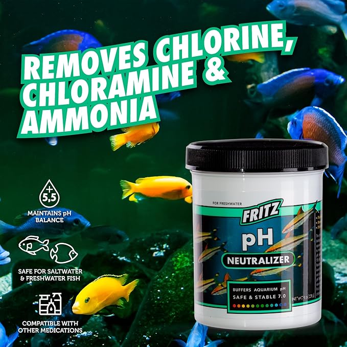 Fritz Aquatics 80284 Fritz pH Neutralizer for Fresh and Salt Water Aquariums, 1/2-LBS, .5-Pound