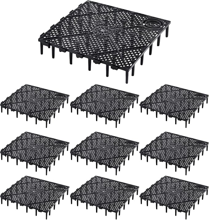 10 Pcs Aquarium Filter Bottom Tray Grid Aquarium Fish Tank Divider Premium Aquarium Filter Plate for Tank Bottom - Efficient Sand Gravel Board
