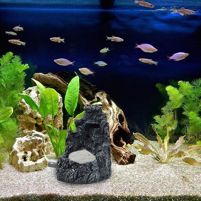 Easyly to Assemble Resins Sand Waterfall Decoration for Aquariums Enhancing Natural Water Flows for Fish Wellbeing Fish Tanks