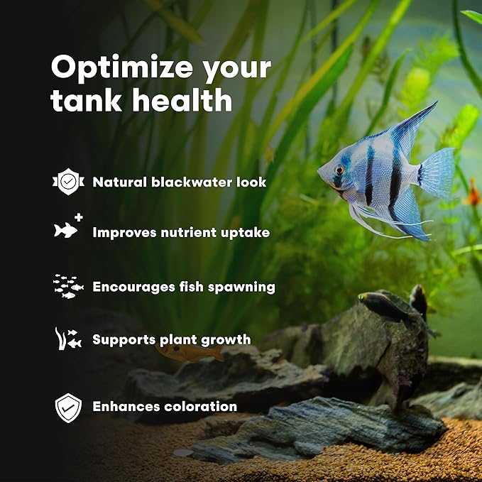 Brightwell Aquatics Blackwater Humic Fulvic Acid Supplement Simulates Natural Blackwater Conditions Supports Nutrient Uptake in Freshwater Planted Aquariums, 2L