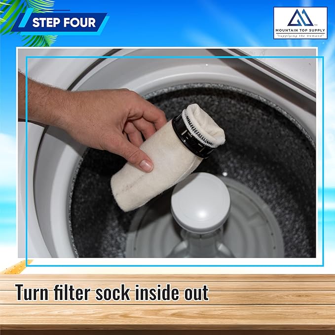 2.75 inch Filter Sock - 4 Pack Waterbox Compatible Cleaner with Black Rim; Eshopps Compatible; 225 Micron Filter Sock; Saltwater Aquarium Socks; Works with Freshwater and Saltwater