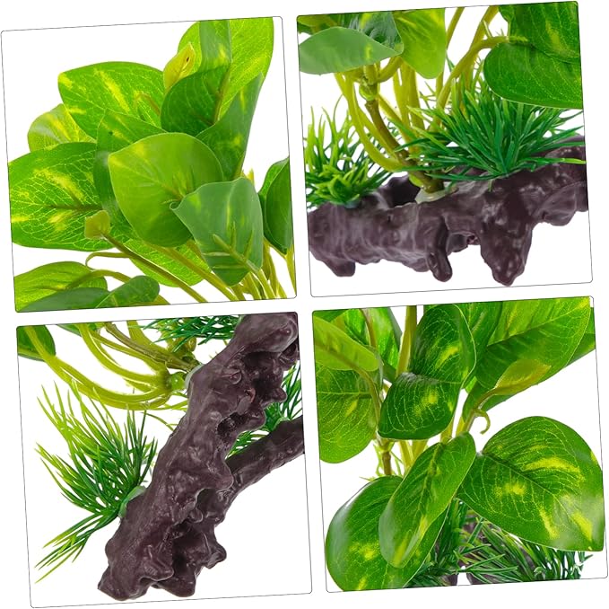 minkissy Artificial Water Plants Aquarium Decorations Realistic Tank Ornaments for Aquatic Landscape Safe Material Natural Habitat for Decor