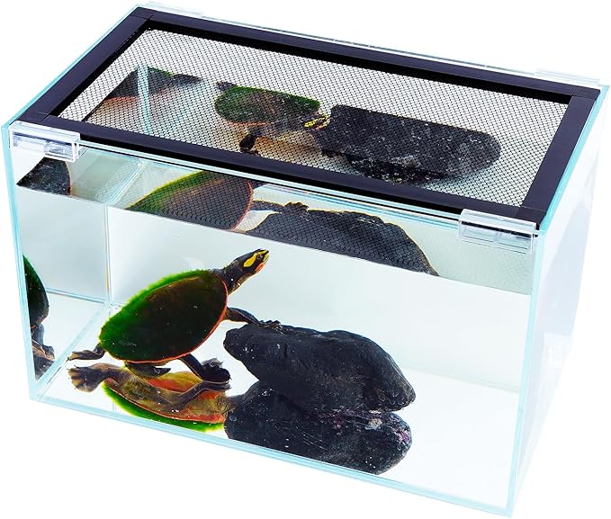 Easy Install DIY Fish Tank Lid, Adjustable Mesh Aquarium Lid, Anti-Jump Hood Cover for 2/5/10/20 Gallon Tanks, Washable & Custom Fit Top Up to 36"x18"