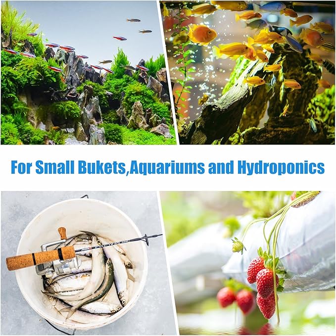 AQUANEAT Aquarium Air Stones 1 inch 48 Pack, Bubble Stone, Fish Tank Airstones, Aerator Stone Bubble Diffuser, Air Pump Accessories for Aquariums, Fish Tanks, and Hydroponics