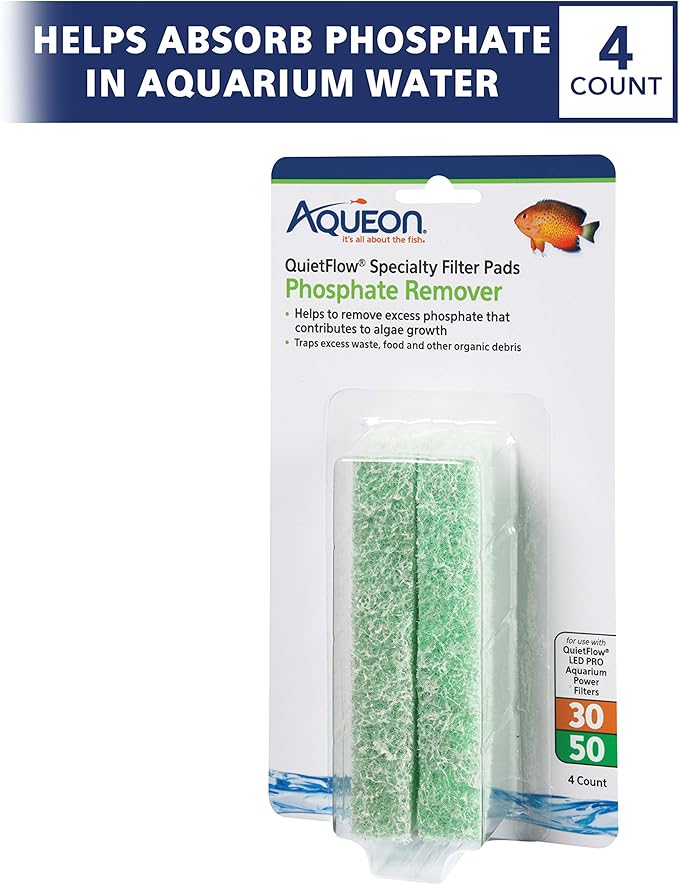 Aqueon Replacement Specialty Filter Pads Phosphate Remover 30/50
