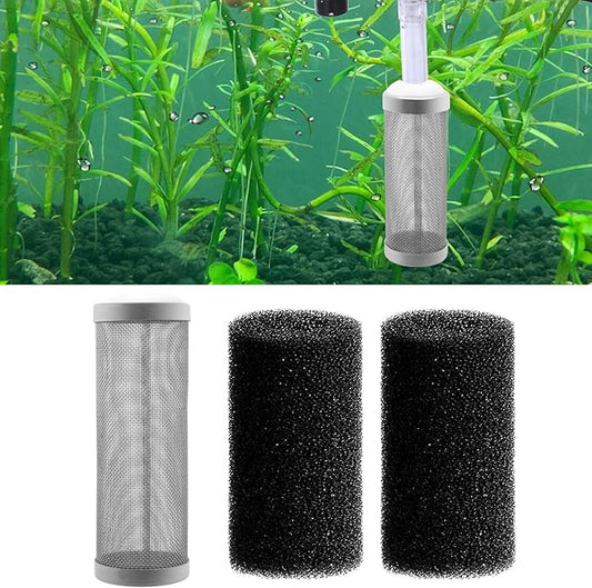 16mm Stainless Steel Aquarium Mesh Net Filter Guard Fish Shrimp Inflow Inlet Basket for Aquarium Percolator with Fish Prefilter Intake Sponge Cover