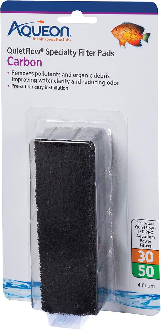 Aqueon Replacement Specialty Filter Pads Carbon 30/50