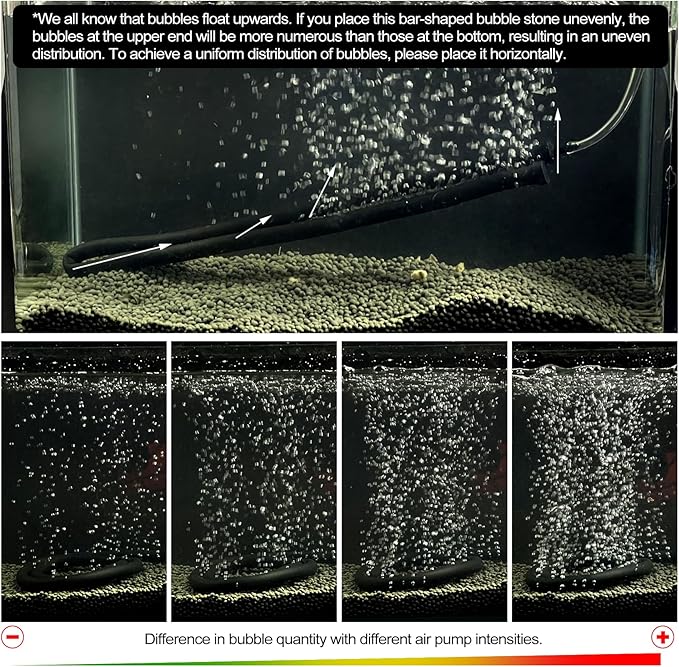 Air Stones for Aquariums,Deformable Long air Stone 60cm (23.6inches) Supple Aquarium air Stones fit for widely Aquarium air Pump, Rich Styling Aquarium Bubble Decorations wall