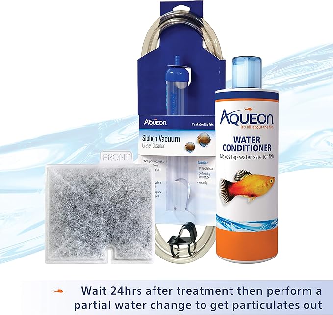 Aqueon Freshwater Aquarium Water Clarifier, Clears Cloudy Fish Tank Water, Safe to Use with Fish and Plants - 8 Ounces