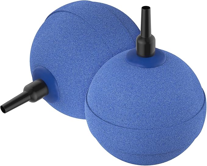 Pawfly Aquarium Air Stone Bubbler 2 Inch, Oxygen Diffuser Airstone for Air Pump Fish Tank Bucket Pond and DWC Reservoir, 4 Pack