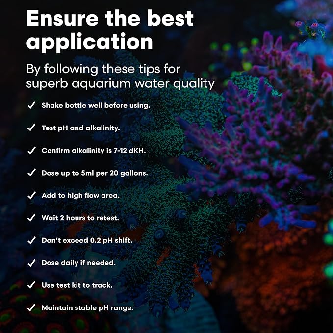 Brightwell Aquatics pH+ Alkalinity and pH Booster for Marine & Reef Aquariums Increases pH and KH Stability for Coral Growth and Enhances Carbonate Levels, 250 ml