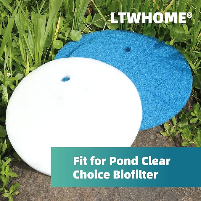 Compatible White Filter Floss and Blue Filter Pad Replacement for Tetra Pond Clear Choice Biofilter (Pack of 6)