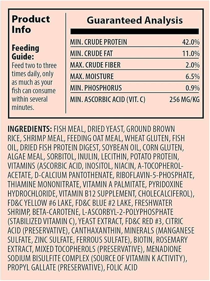 Tetra Goldfish Flakes, Nutritionally Balanced Diet for Aquarium Fish, Vitamin C Enriched Flakes, .42 oz (36 Pack)